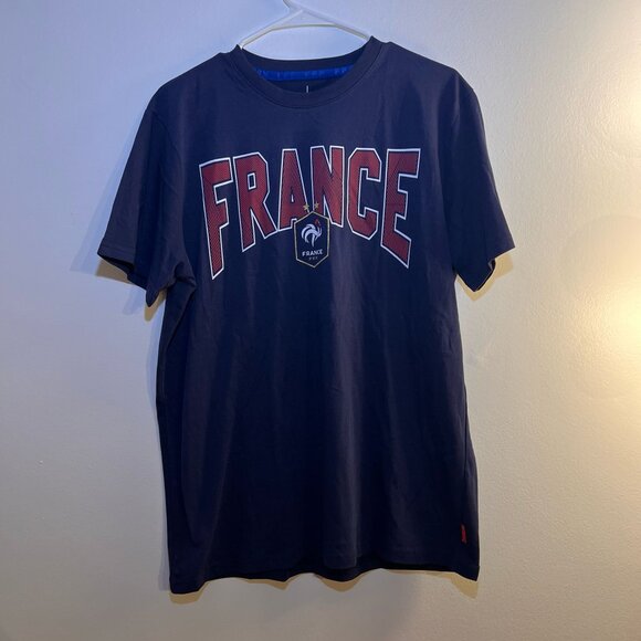 France T-Shirt – Blue – Men's Size L - Picture 1 of 4